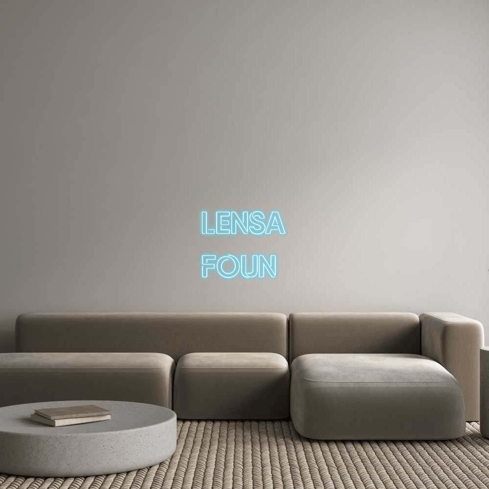 The Neon Lab Custom Neon Custom Sign: Lensa Foun