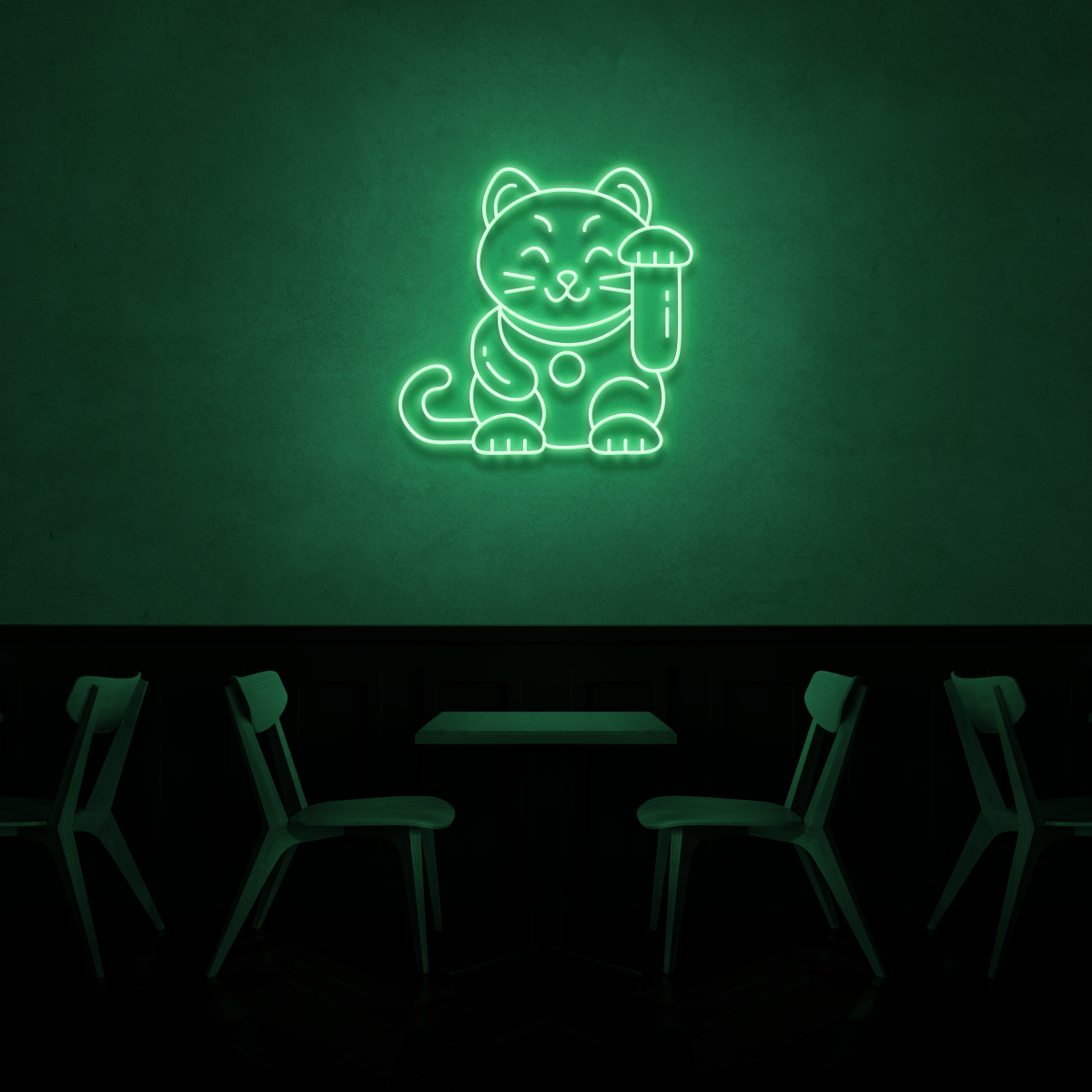 The Neon Lab Lucky cat