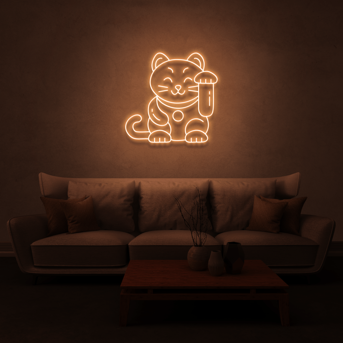 The Neon Lab Lucky cat