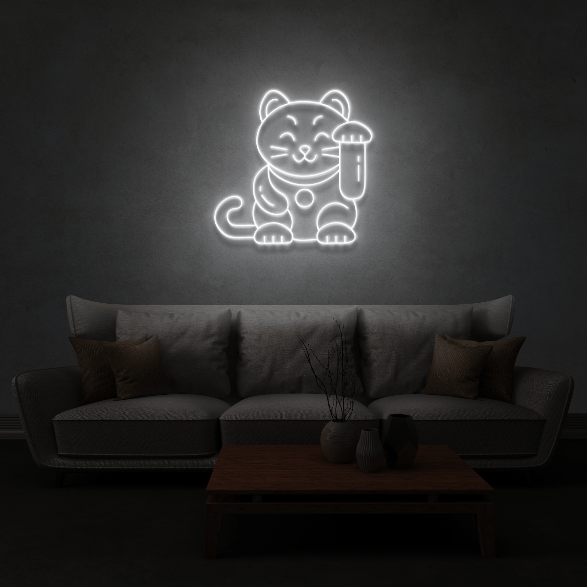 The Neon Lab Lucky cat