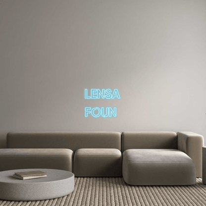 The Neon Lab Custom Neon Custom Sign: Lensa Foun