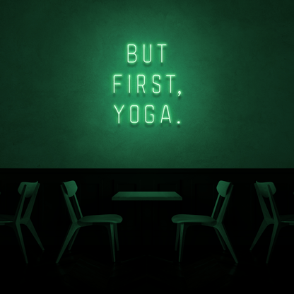 The Neon Lab But first Yoga!
