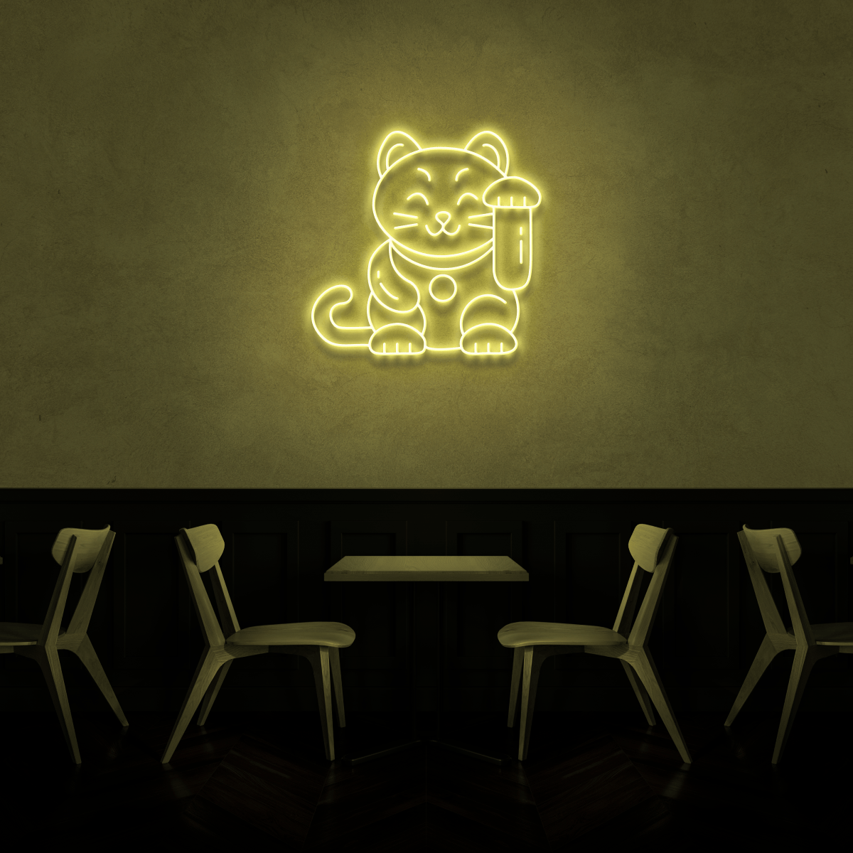 The Neon Lab Lucky cat